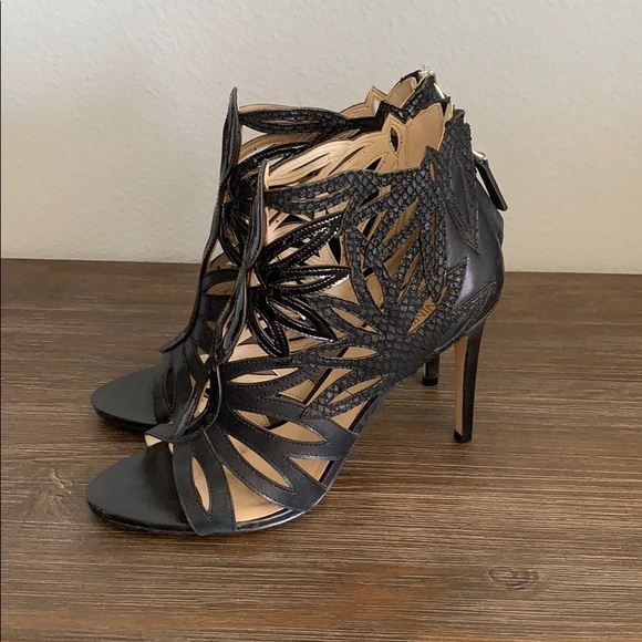 Nine West black sandal size 8 - Picture 2 of 3